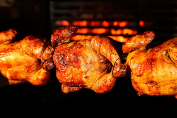 Whole smoked chicken